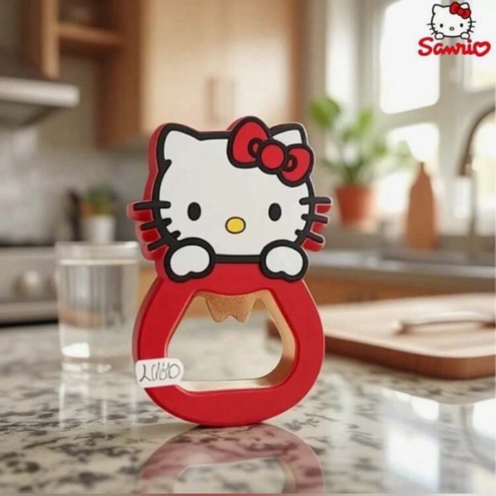 Hello Kitty Red  Bottle Opener